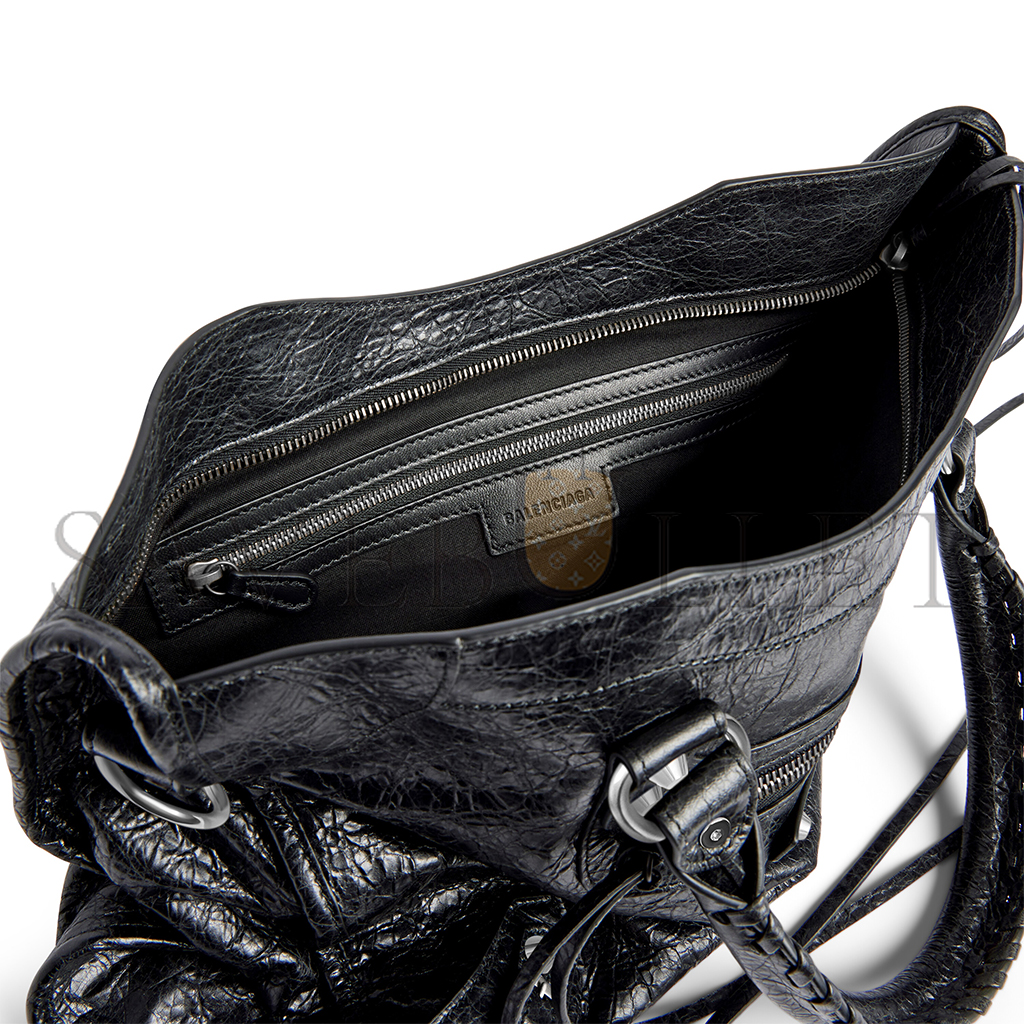 BALENCIAGA LE CITY MEDIUM BAG IN BLACK 7977862AA9S1000 (38*24*13cm) BALENCIAGA LE CITY MEDIUM BAG IN BLACK 7977862AA9S1000 (38*24*13cm)